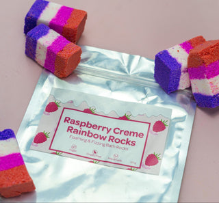 Raspberry Crème Bath Rocks