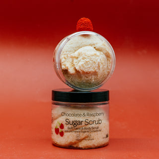 Chocolate & Raspberry Demerara & Golden Castor Sugar Scrub