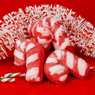 Candy Cane Bath Bomb