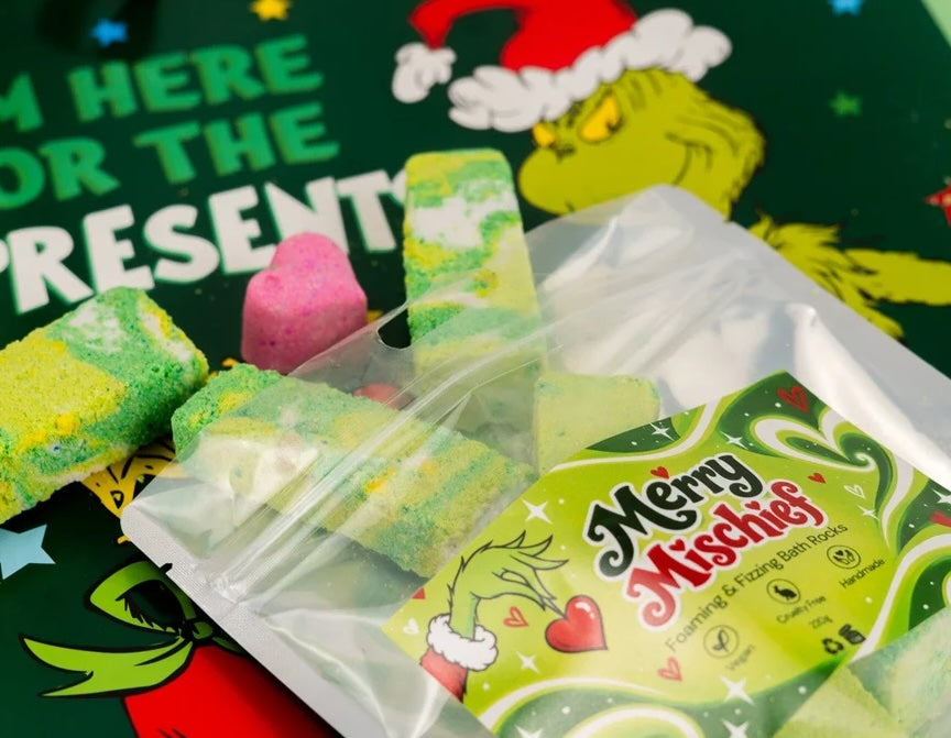 Christmas Bath Bombs, Shower Whips & Bath Products